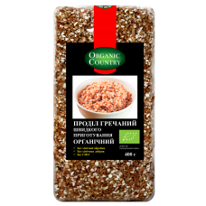 Продел гречневый быстрого приготовления органический, 400 г, Украина, ORGANIC COUNTRY